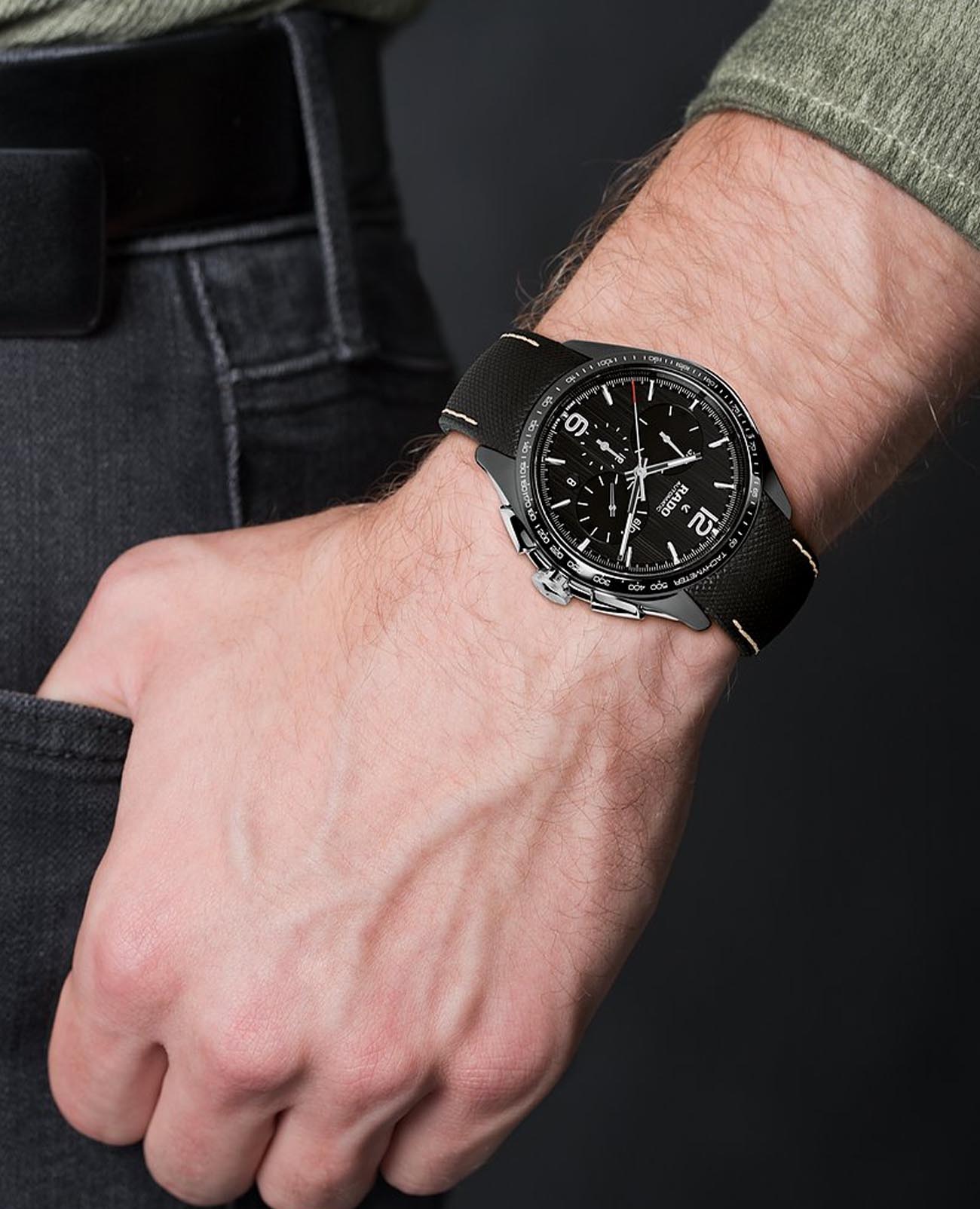 Rado Rado HyperChrome Automatic Chronograph R32121155 Automatic, наручные мужские часы фото под углом